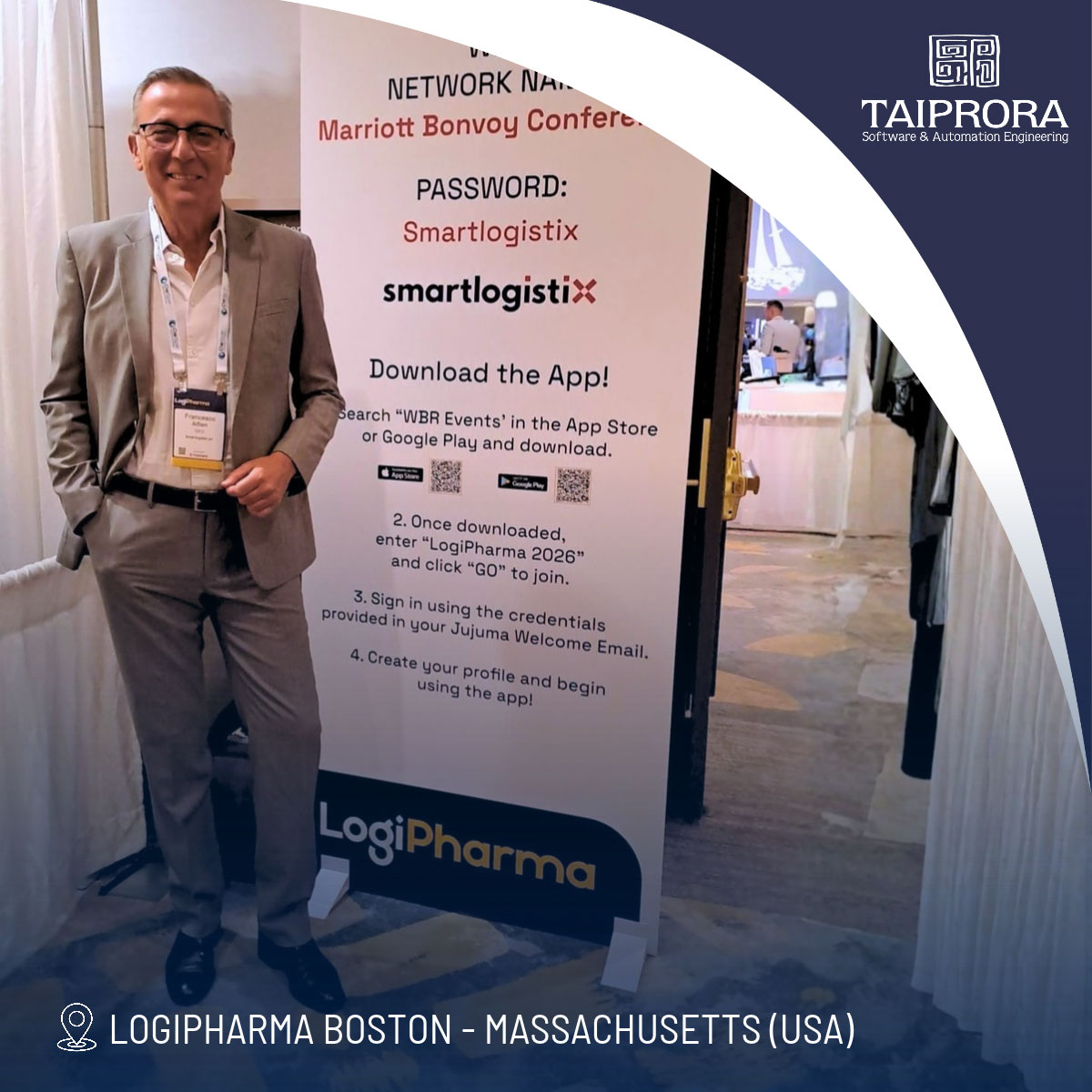 Taiprora al Logipharma di Boston
