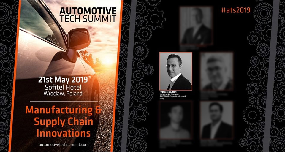 Il CEO Taiprora Francesco Alfieri ospite all'Automotive Tech Summit 2019