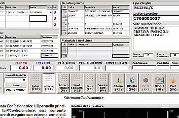Software per il monitoraggio dell’avanzamento della produzione con controllo delle macchine di confezionamento manicotti gomma