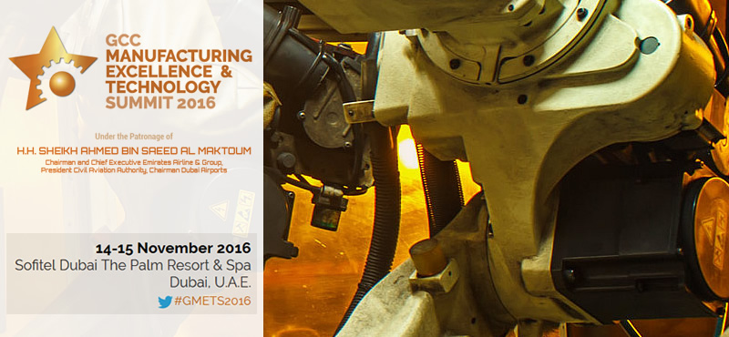 Taiprora al GCC Manufacturing 2016 come Networking Sponsor